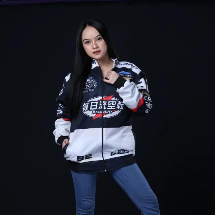 JAKET DISTRO - VARSITY JAKET MOTOR NASCAR BOMBER RACING - JAKET WINDBREAKER PRIA ERIGO ‑ API.10De22ᴬ