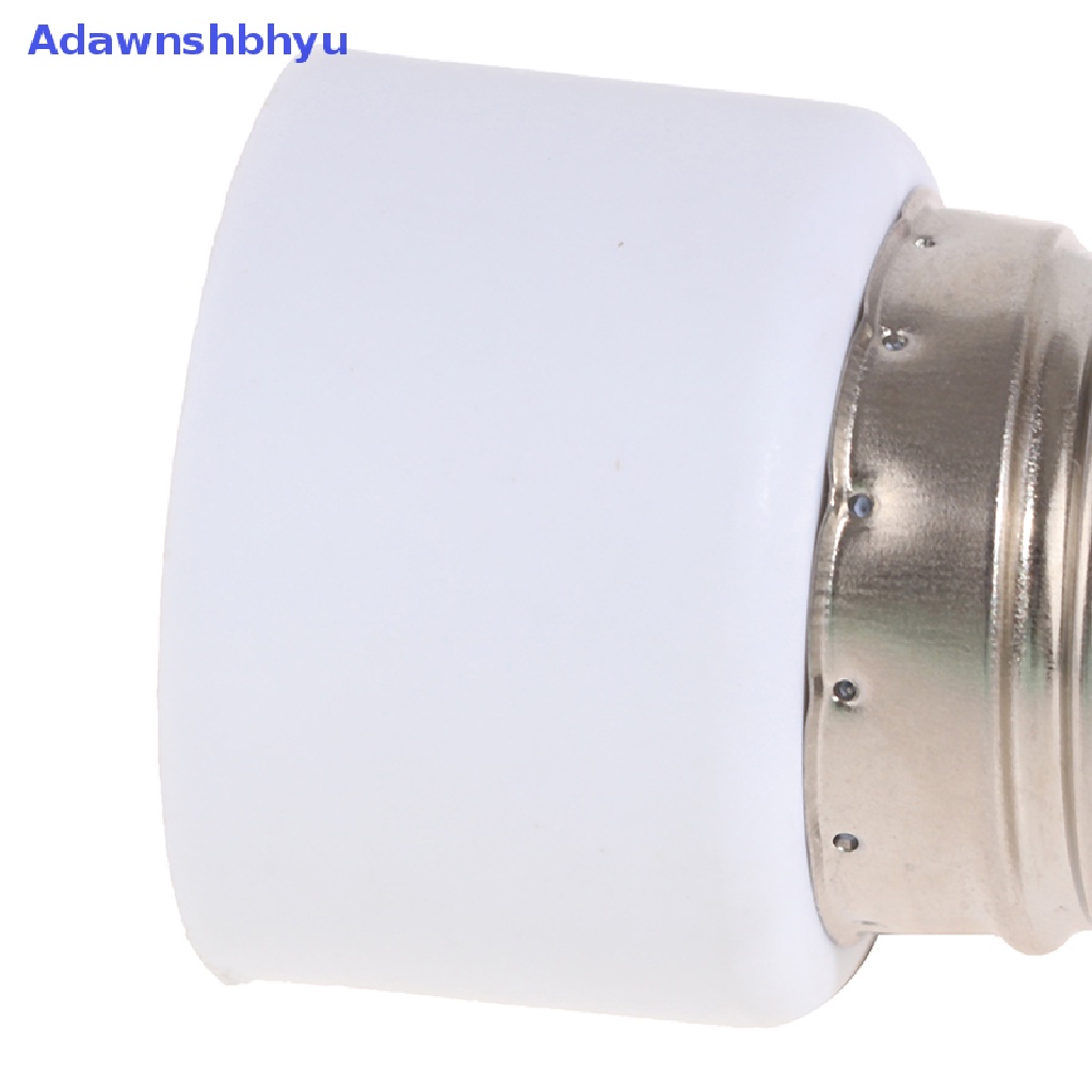 Adhyu 220V E27 ABS Putih Konektor Aksesoris US/EU Plug Screw Bulb Base Adapter ID