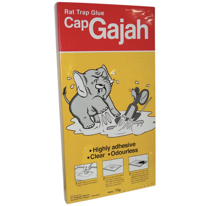 Papan Cap Gajah Lem Perangkap Tikus dan Hama 60gr X-Glue
