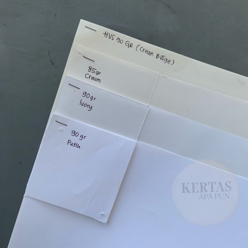 

Kertas HVS Impor 85 90 gr gram gsm F4 Folio Warna Cream Beige Ivory