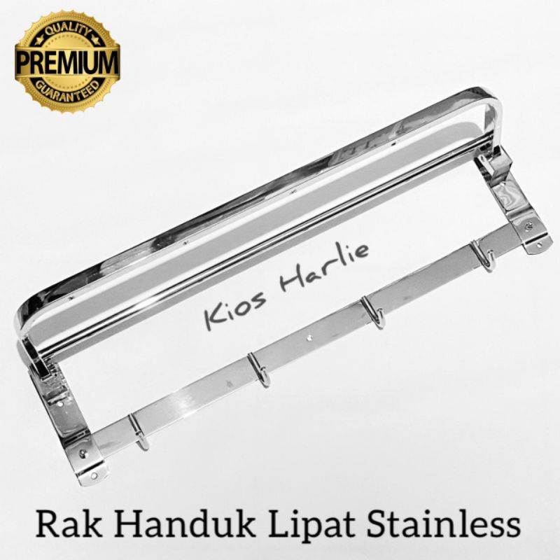 Rak handuk stainless, gantungan handuk, rak dinding kamar mandi