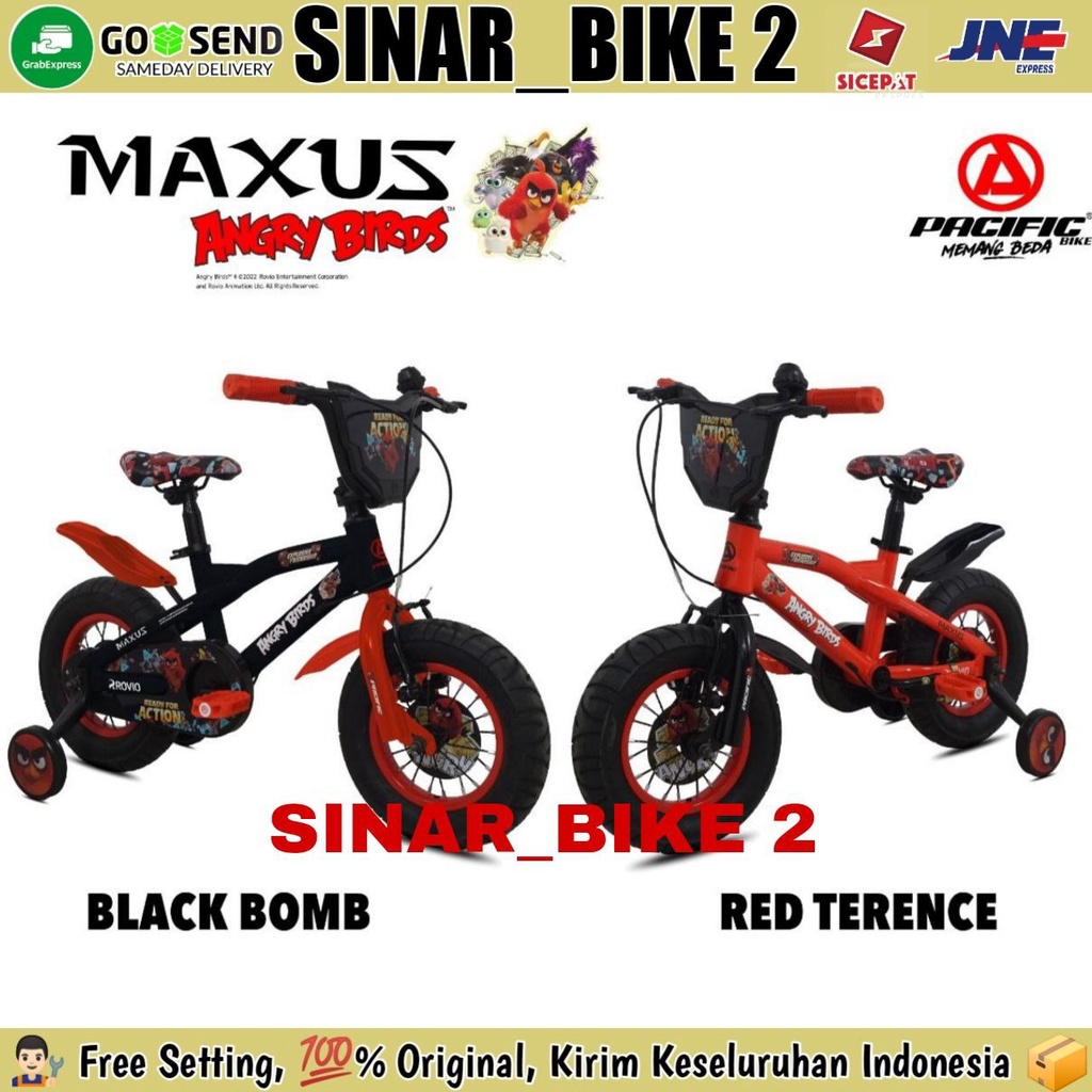 Sepeda Anak Laki 12 ,16 &amp; 18 Inch BMX PACIFIC MAXUS NAGRY BIRDS 3.0