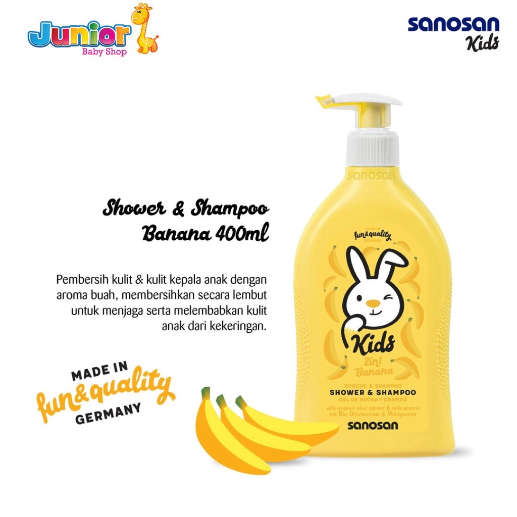 Sanosan Kids Shower &amp; Shampoo 400ml