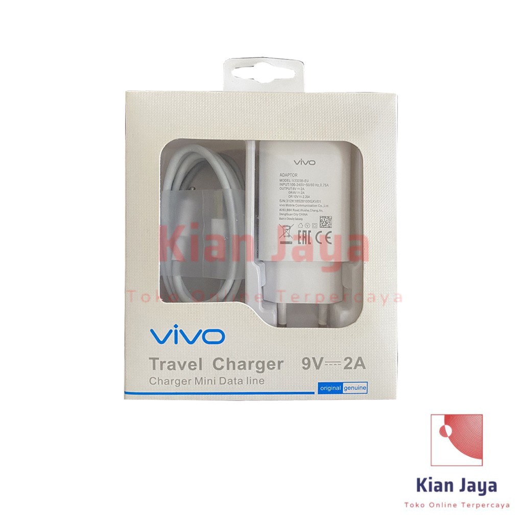 [Garansi 100% Ori] Travel Charger Vivo Fast Charging Model V2323B-EU USB Type Tipe C Cable Travel Adaptor Adapter Casan Hp Ori