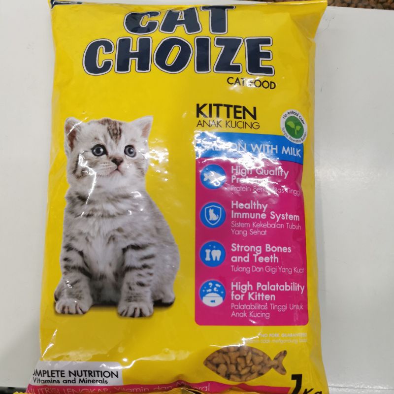 cat choize kitten 1kg - makan anak kucing - makanan kucing cat choize 1kg