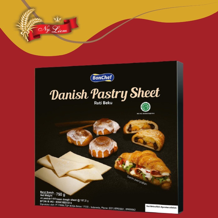 

BON CHEF Danish Pastry Sheet Instant 750 gram (GOJEK/GRAB ONLY)
