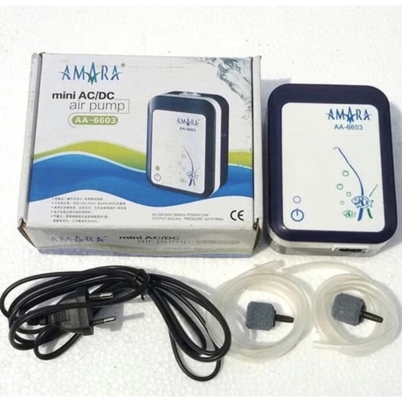 AERATOR TANPA LISTRIK AMARA ACDC AA 6603 AIR PUMP AQUARIUM AA6603