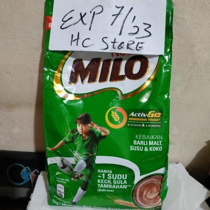 

Milo 1kg Malaysia Active Go TERLARIS TERPERCAYA ORIGINAL