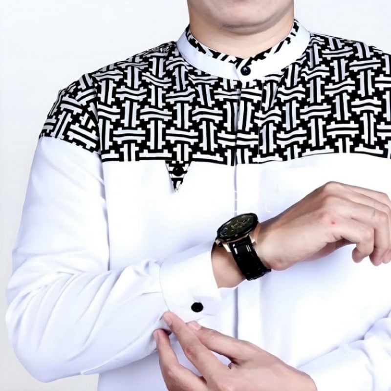 BAJU KOKO BATIK KOBATA LENGAN PANJANG BUSANA MUSLIM SERAGAM HADROH HILWA AZAHIR ARKACOLLECTION
