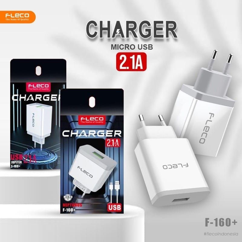 Travel Charger Fleco F-160 Casan Fleco F160 F-160+ 1Usb 2.1A USB Android Micro