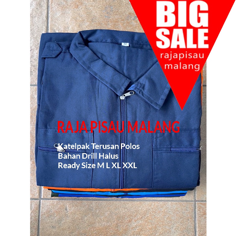 Setelan Werpack Safety Polos | wearpack bengkel | baju bengkel | seragam kerja proyek Bahan Drill Pakaian