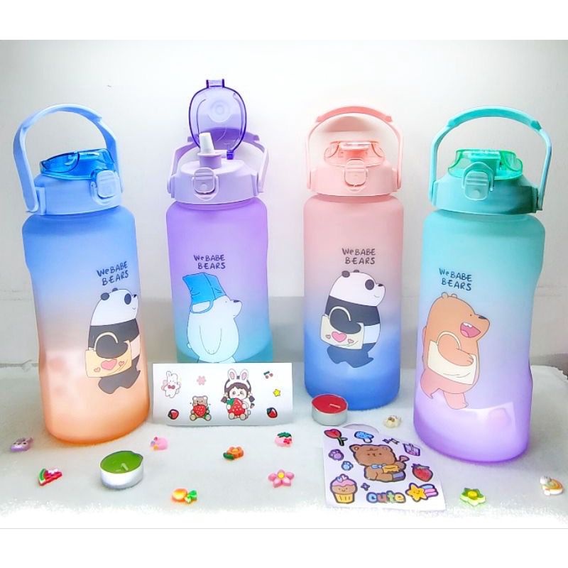 BOTOL MINUM 2 LITER VIRAL BOTOL GRADASI 2L BOTOL VIRAL BOTOL MOTIVASI FREE STIKER 2D 3D BOTOL MINUM ANAK FREE BUBBLE VD