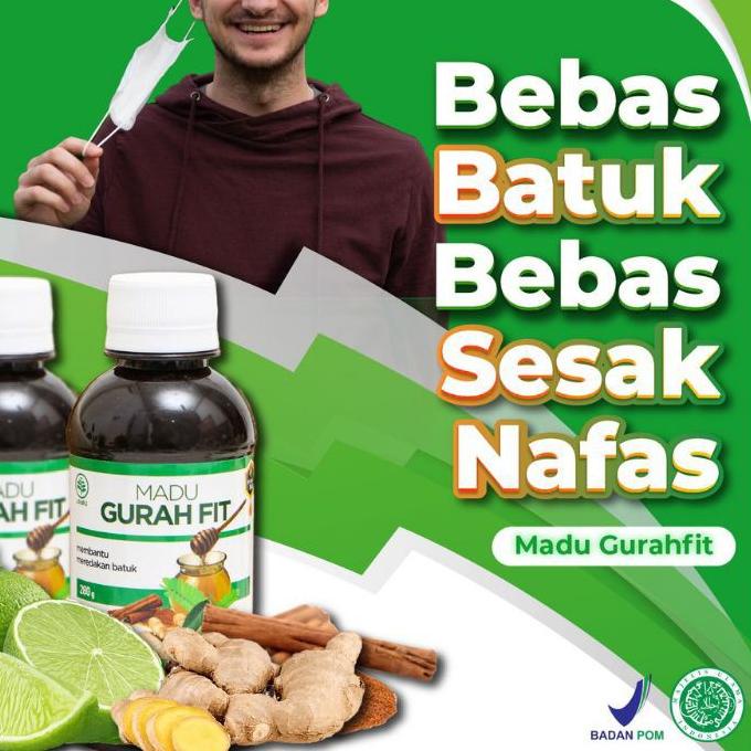 Madu Gurah Fit 280gr Meredakan Batuk Sesak Nafas