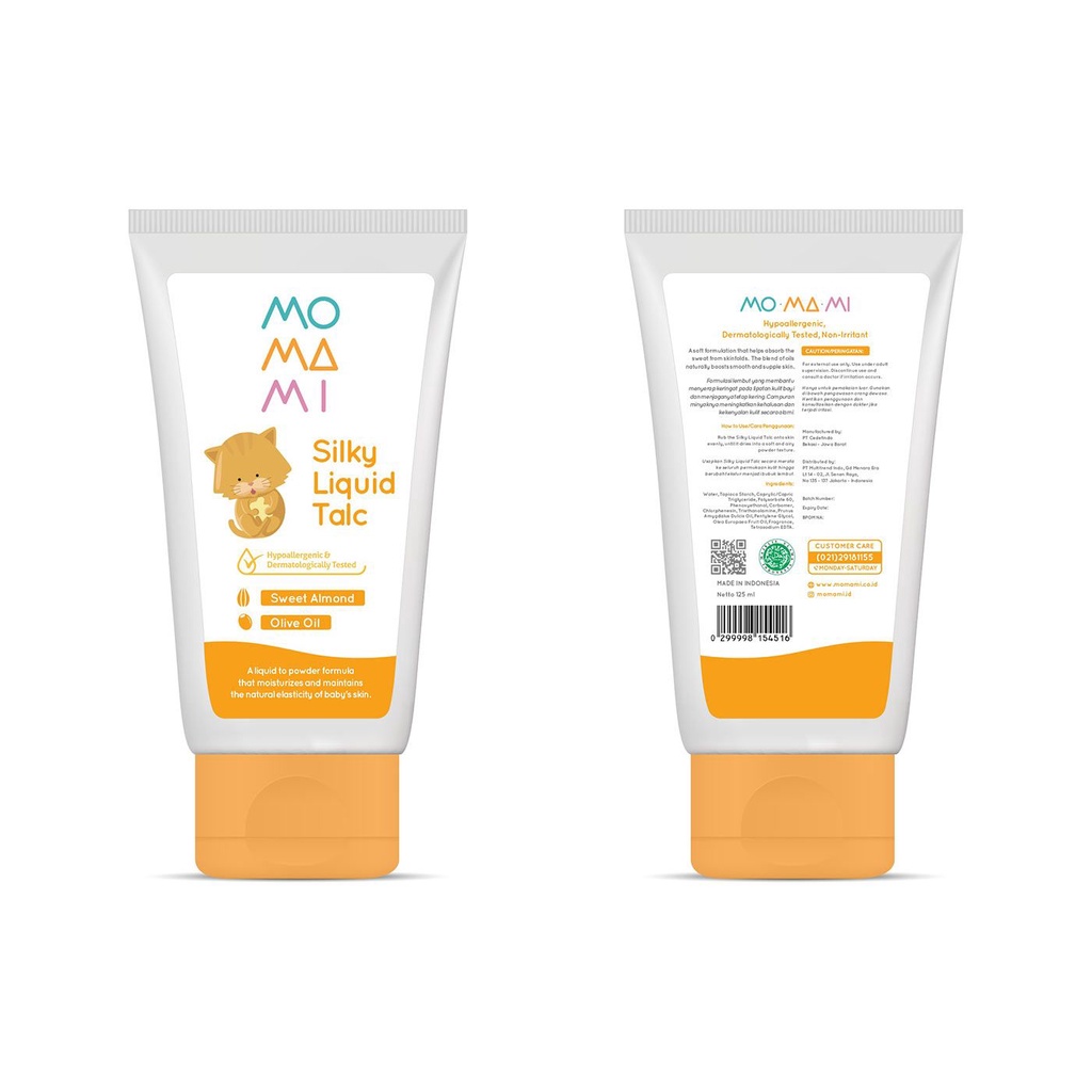PROMO MOMAMI SILKY LIQUID TALC 125ML