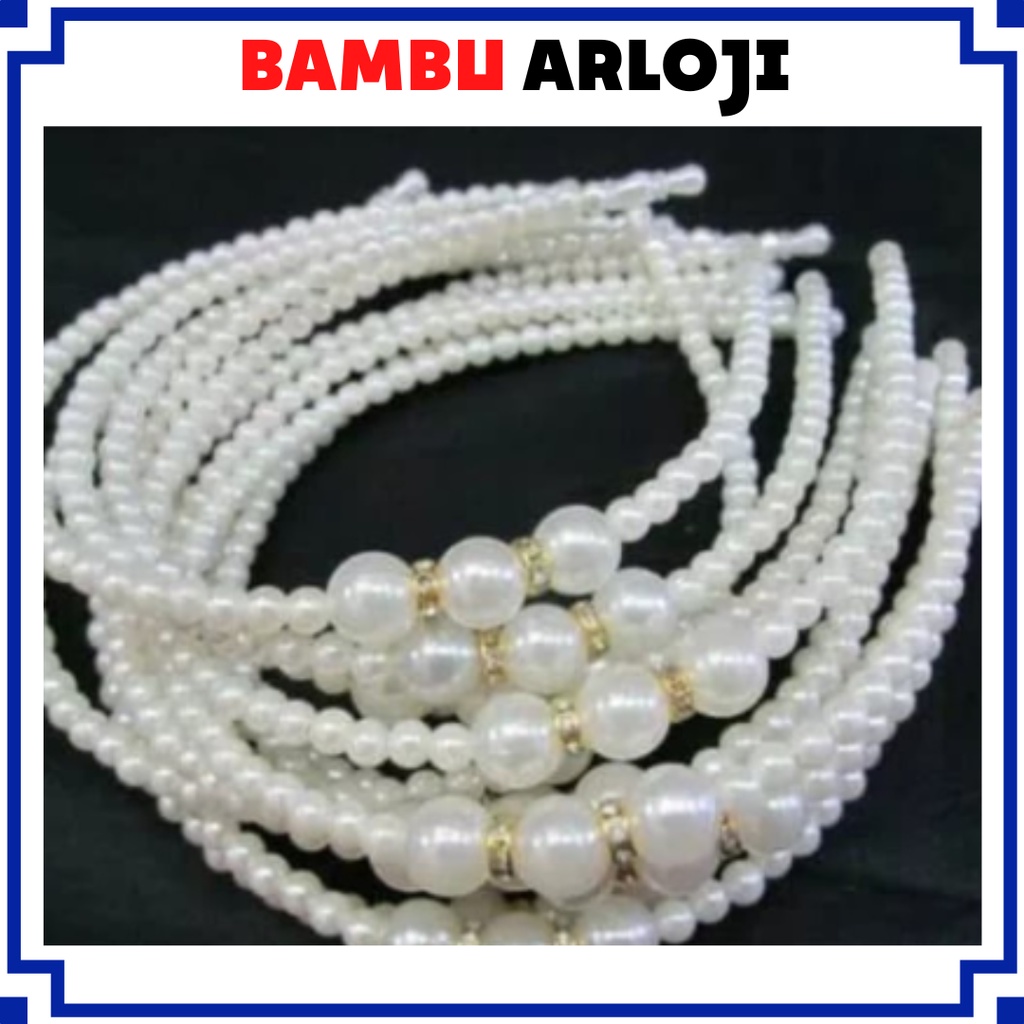 BAJ Bando Aksen Mutiara Gaya Korea Untuk Aksesoris Rambut Wanita Headband Wanita Bando Pearl IR047