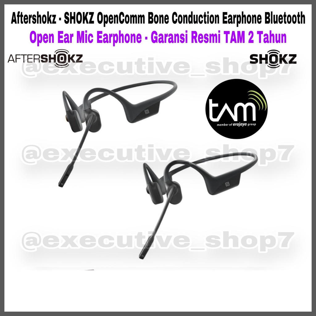 Aftershokz • SHOKZ - OpenComm Bone Conduction Earphone Bluetooth