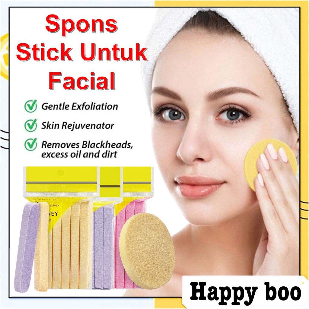 spons wajah cuci muka Sponge Stick 12pcs / Compressed Facial Sponge / Spons Kentang Chivey