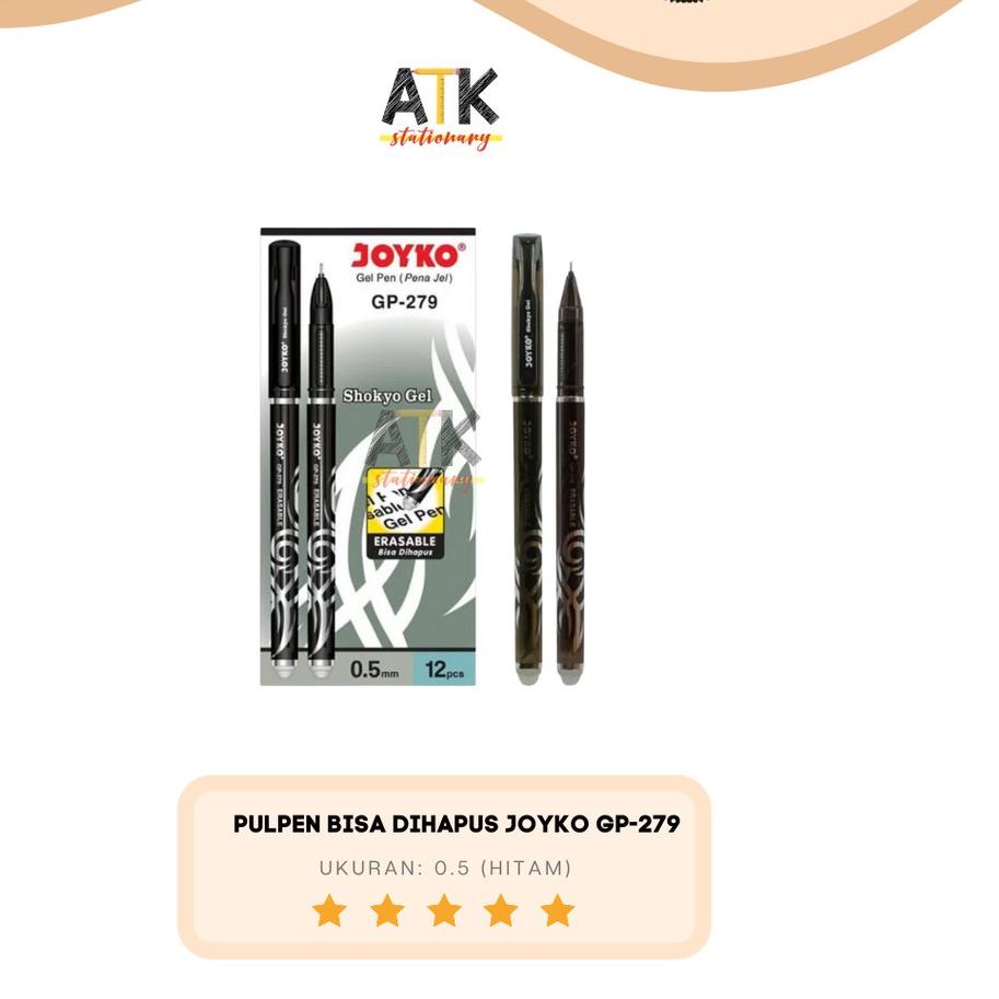 

Baru ア Pulpen Bisa Di Hapus / Erasable Gel Pen GP-279 Joyko Shokyo Gel 0.5 Atk