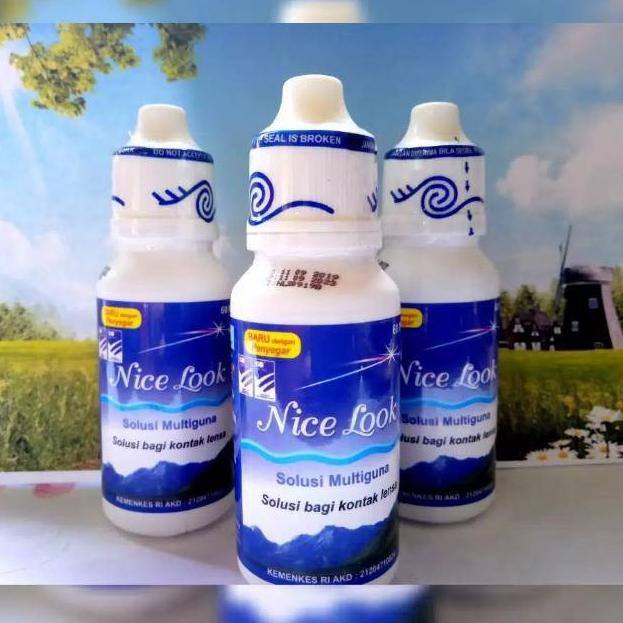₿ Cairan Softlens Nice Look 60 ml / Air Softlens Nice Look /Pembersih Softlens Nice Look ✘