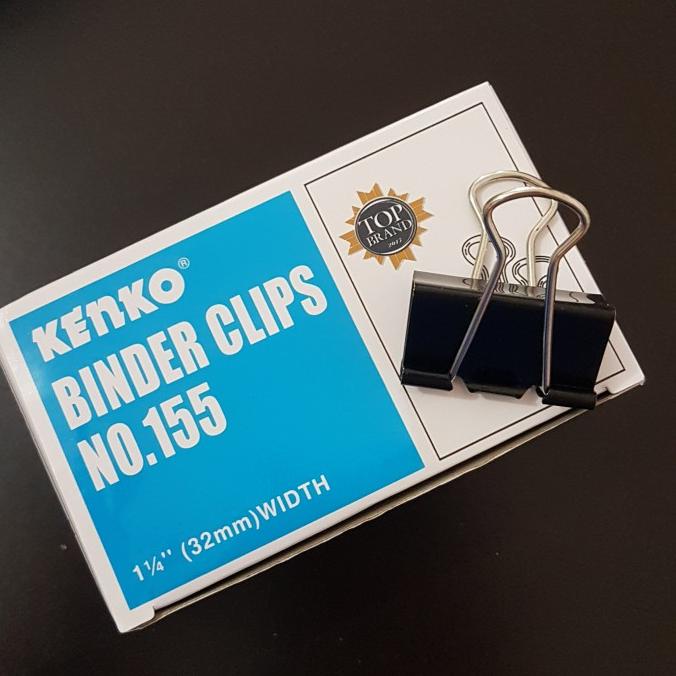 

BINDER CLIP / PENJEPIT KERTAS NO 155 KENKO PER PAK