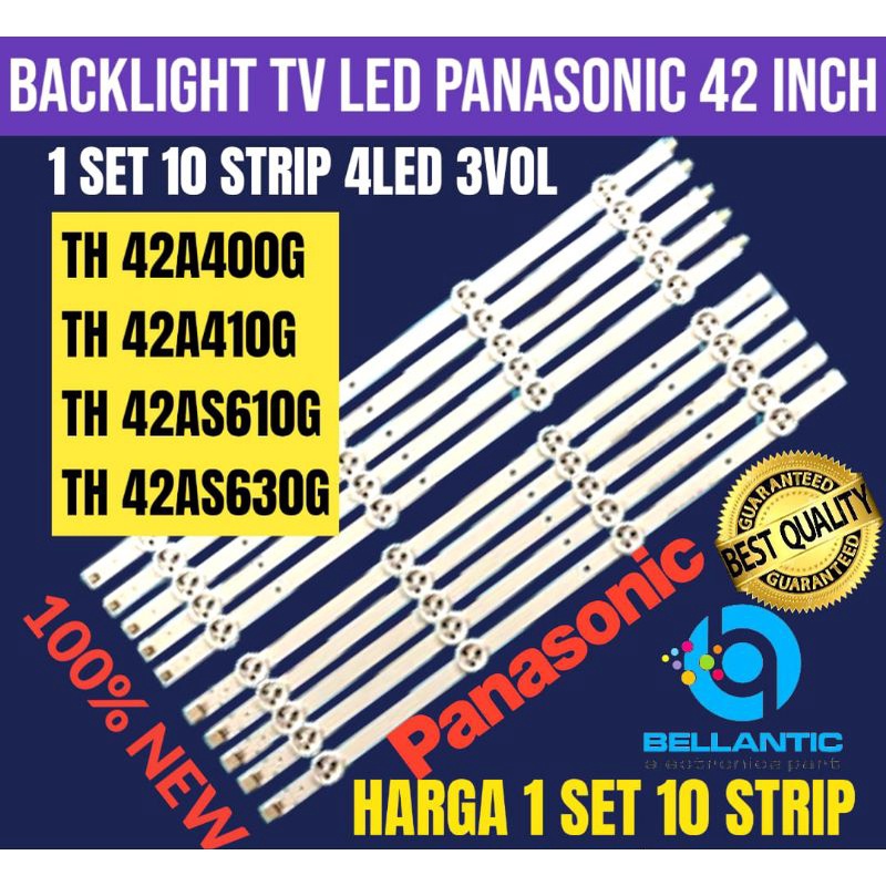 BACKLIGHT TV LED PANASONIC 42 INCH TH 42 A400G-TH 42A410G-TH 42AS610G-TH 42AS630G BACKLIGHT TV 42 IN