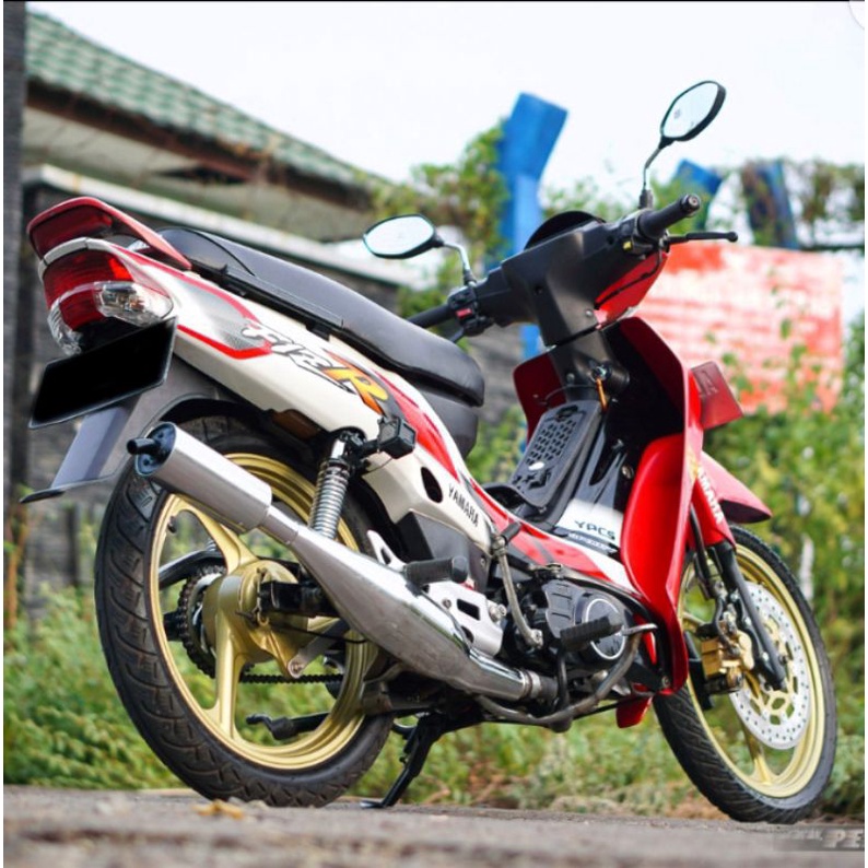 Sticker Striping Standar Ori Yamaha Fizr 2001 2002 Merah