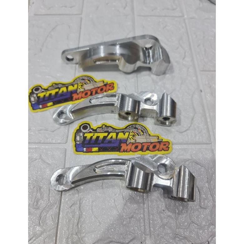 PRODUK- BREKET MONOBLOK KALIPER 4 PISTON MOTOR MIO SOUL MIO J MIO GT FINO DLL .