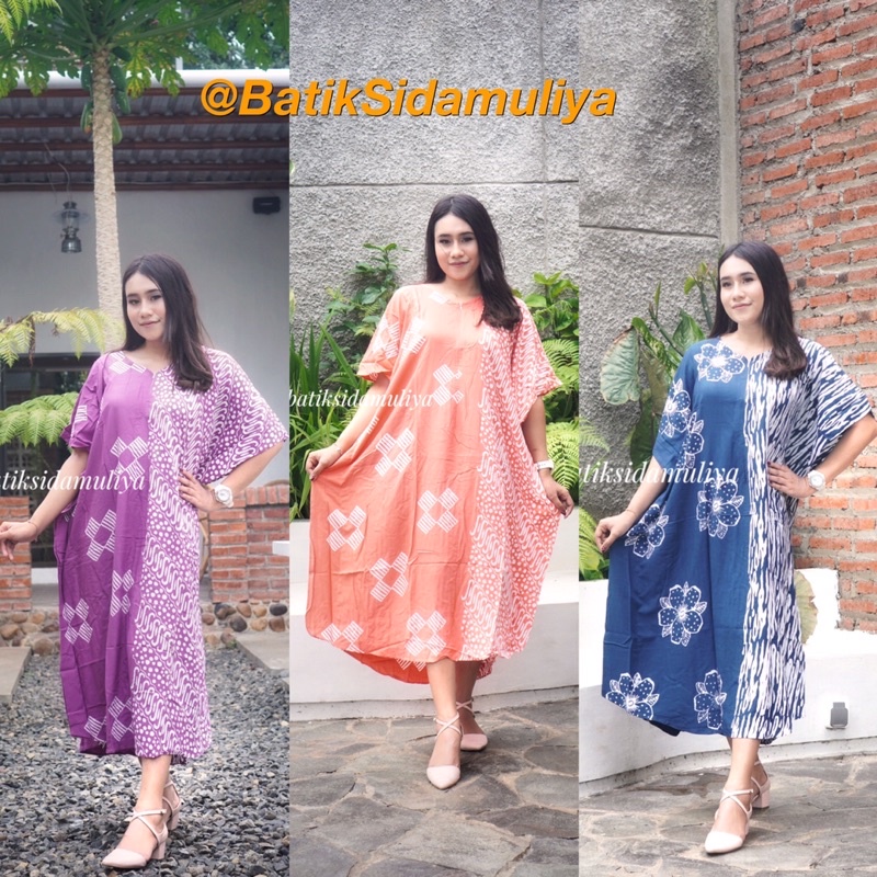 Longdresss Daster Batik Cap Jumbo Premium Kelelawar Lowo Busui Homedress Homewear By Sidamuliya Collection