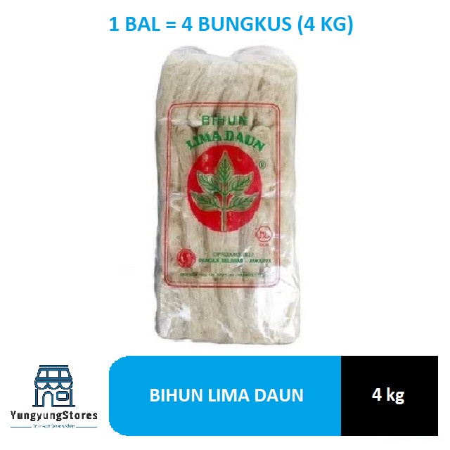

1 Bal isi 4 Kg Bihun Cap Lima 5 Daun