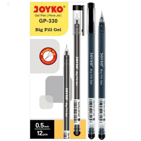 

Pena Joyko Big Fill Gel 0.5 Hitam - Merah - Biru (Lusin)