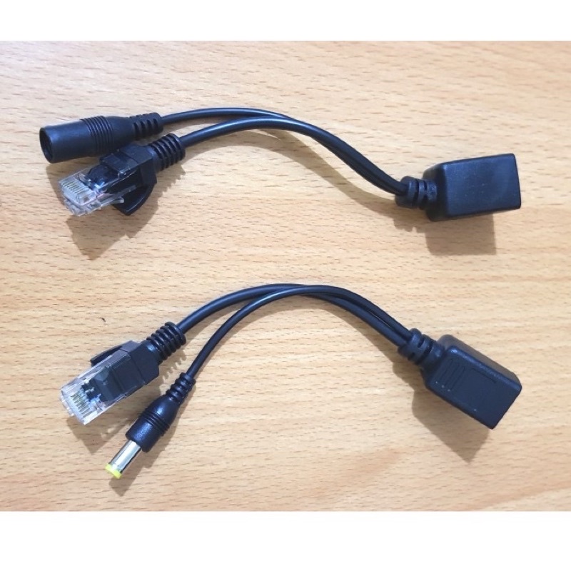 KABEL POE SPLITTER DAN INJECTOR 1 SET ISI SEPASANG