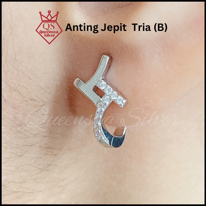 Anting Perak Wanita | Anting Jepit Perak QS