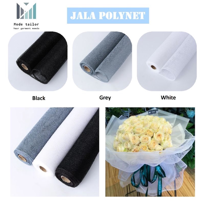 

(Roll) Korean Polynet / Polynet Jala / Jaring Mesh / Flower Wrapping