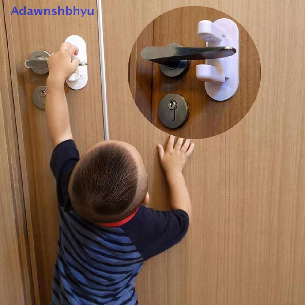 Adhyu Kunci Tuas Pintu Universal Anak Bayi Safety Lock Perekat Pengaman Kait ID