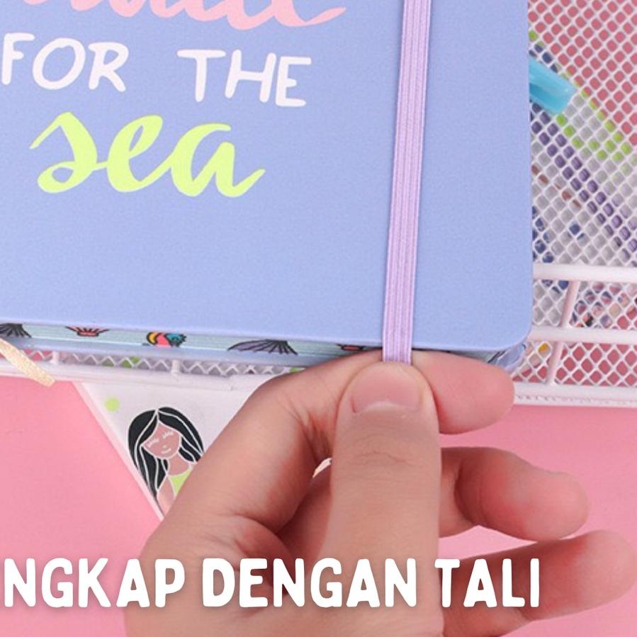 

✺✺ [PSM] Buku Tulis Notebook A5 Motif Korea Lucu Tali Aesthetic Daily Planner Journaling Journal