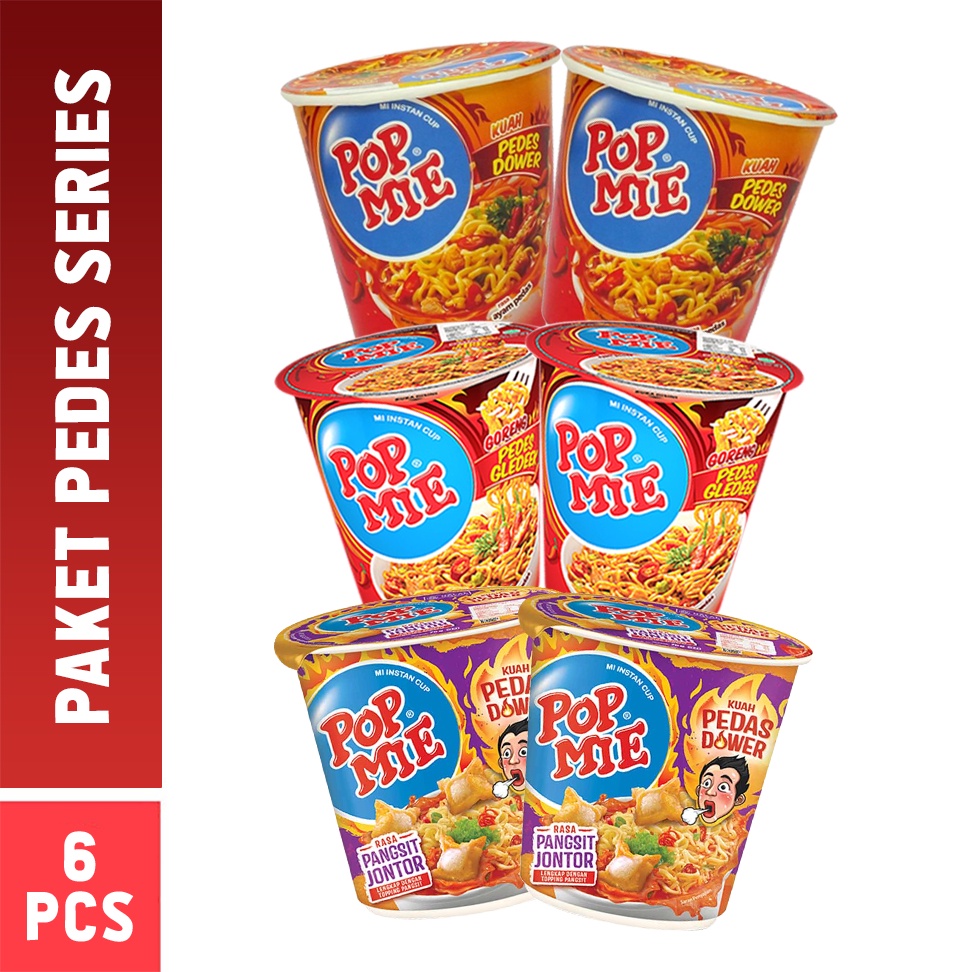 

Pop Mie Paket Pedes Series - 6 Pcs