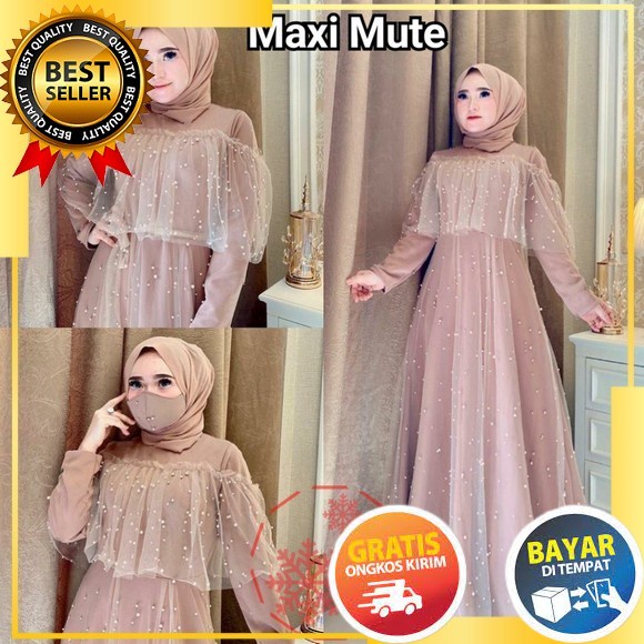 Promo Raisa Maxy Gamis Wanita Model Terbaru 2021 Mewah Gamis Remaja Modern Simple Elegan Dress Murah