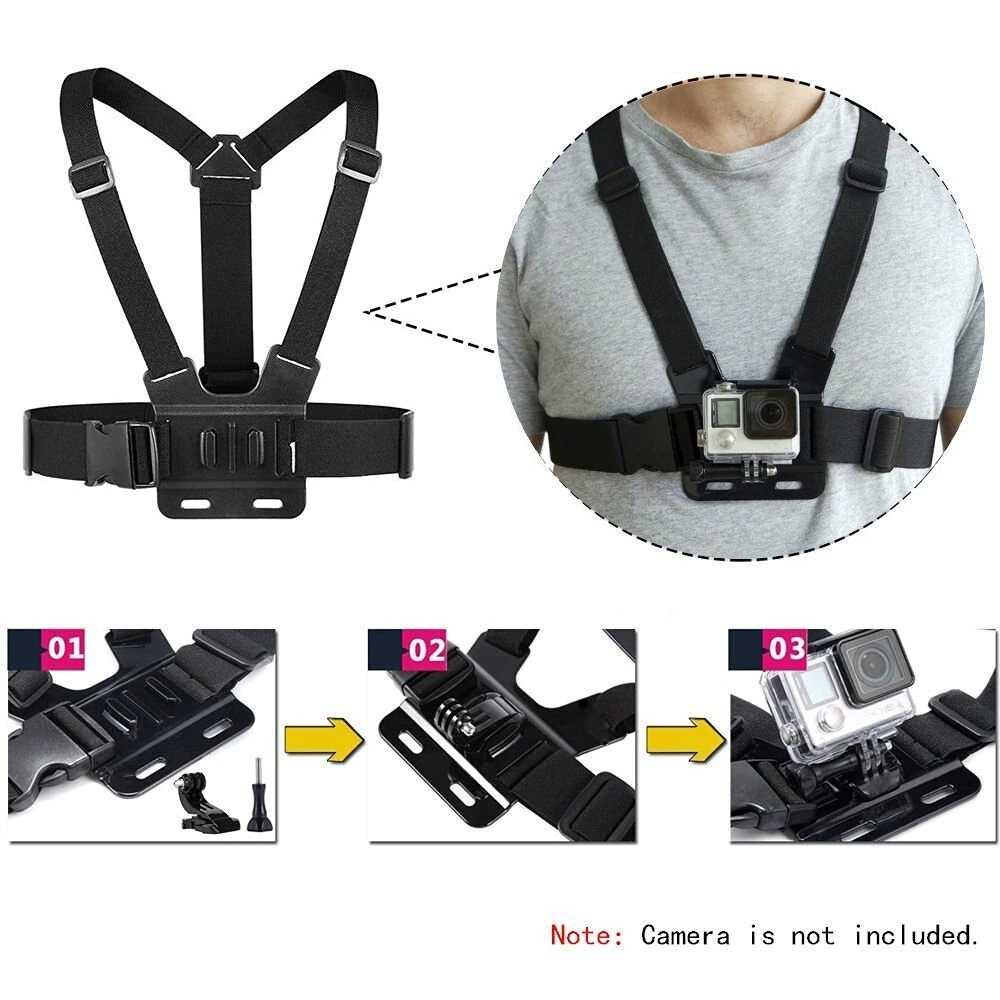 Wrumava Chest Harness Belt Strap 3 in 1 for GoPro - WMA01 ( Mughnii )