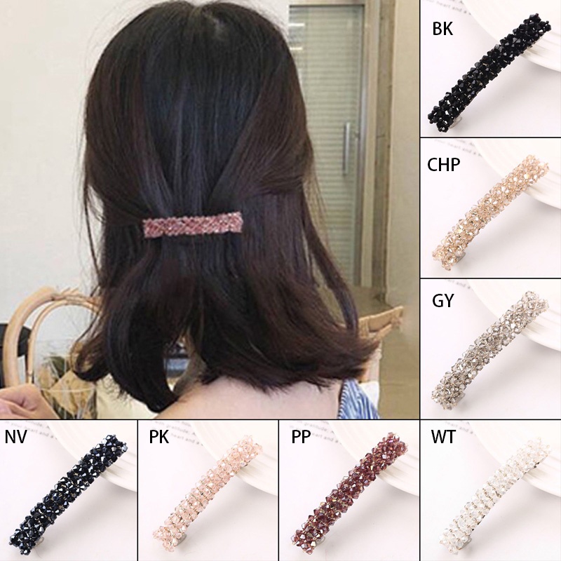 Baru Korea Elegan Jepit Rambut Hairgrips Kristal Berlian Imitasi Jepit Rambut Jepit Untuk Wanita Gadis Aksesoris Rambut