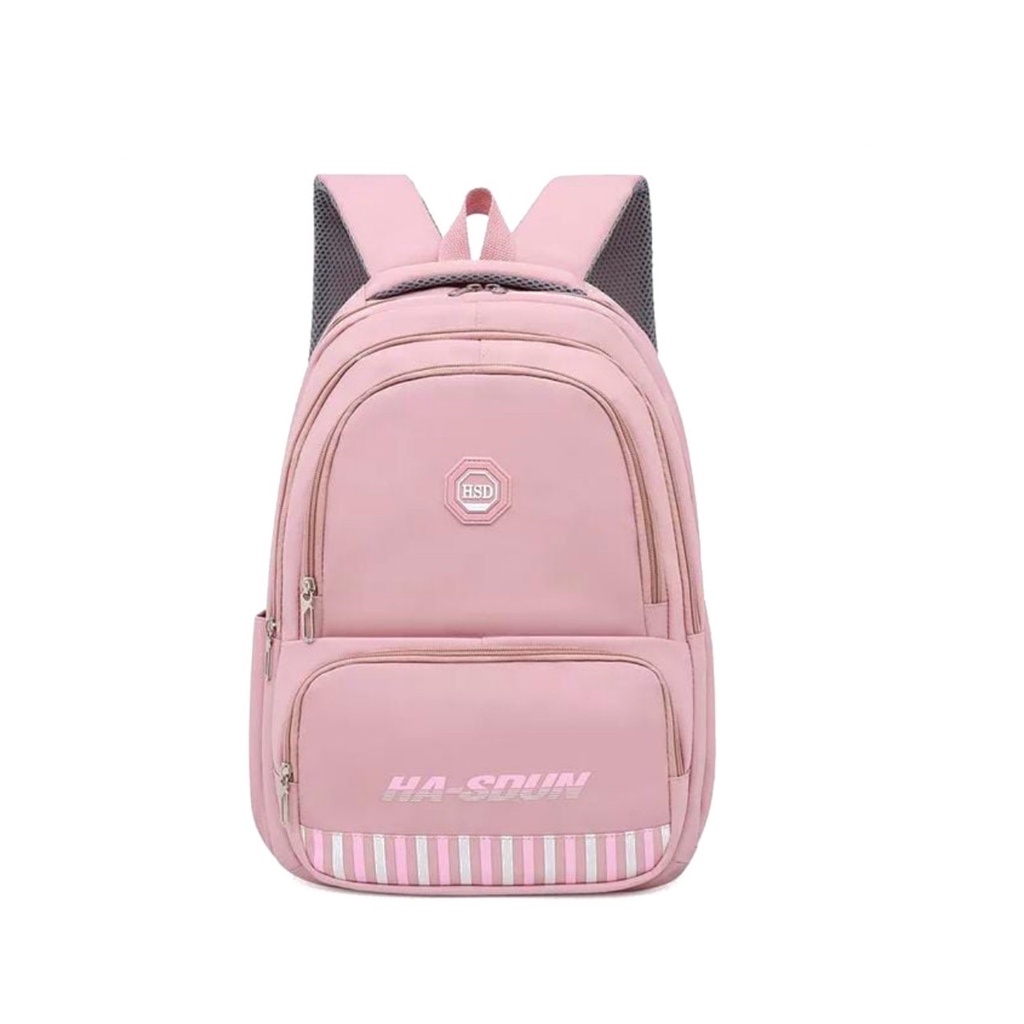 Tas Sekolah Untuk Remaja Perempuan Ransel Wanita Kapasitas Besar Tas Sekolah Tahan Air Pink Ungu Tas Perjalanan Luar Ruangan Tas Laptop