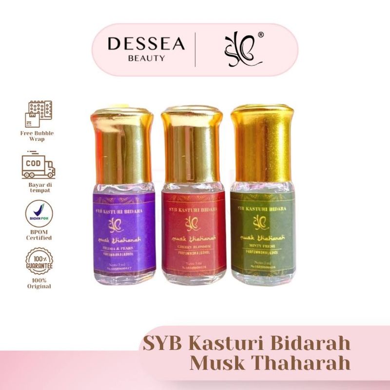 SYB KASTURI BIDARA MUSH THAHARAH ORIGINAL PARFUM PEWANGI AREA KEWANITAAN