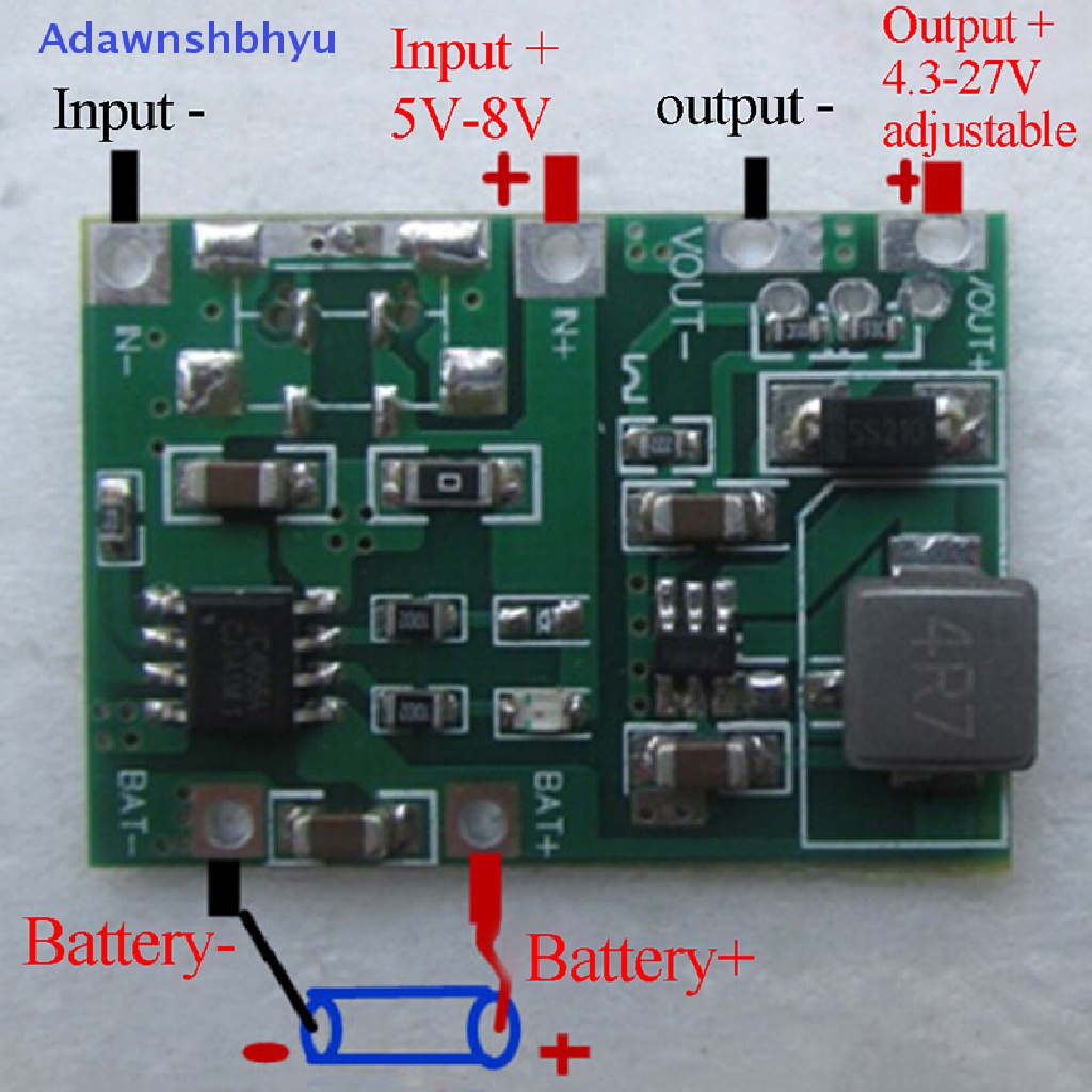 Adhyu USB lithium Lipo18650 charger 3.7V 4.2V Ke 5V 9V 12V 24V step up module  Id
