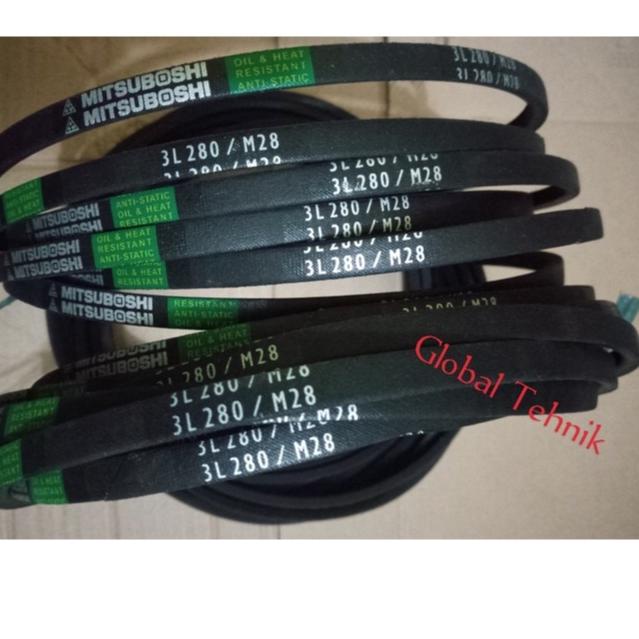 [CODEWE26] MITSUBOSHI 3L 280 / M28 KARET VBELT V-BELT FAN BELT MESIN CUCI 2 TABUNG SHARP ORIGINAL AS