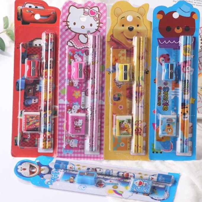 

Alat Tulis Karakter Set 5in1 - Mini Stationery