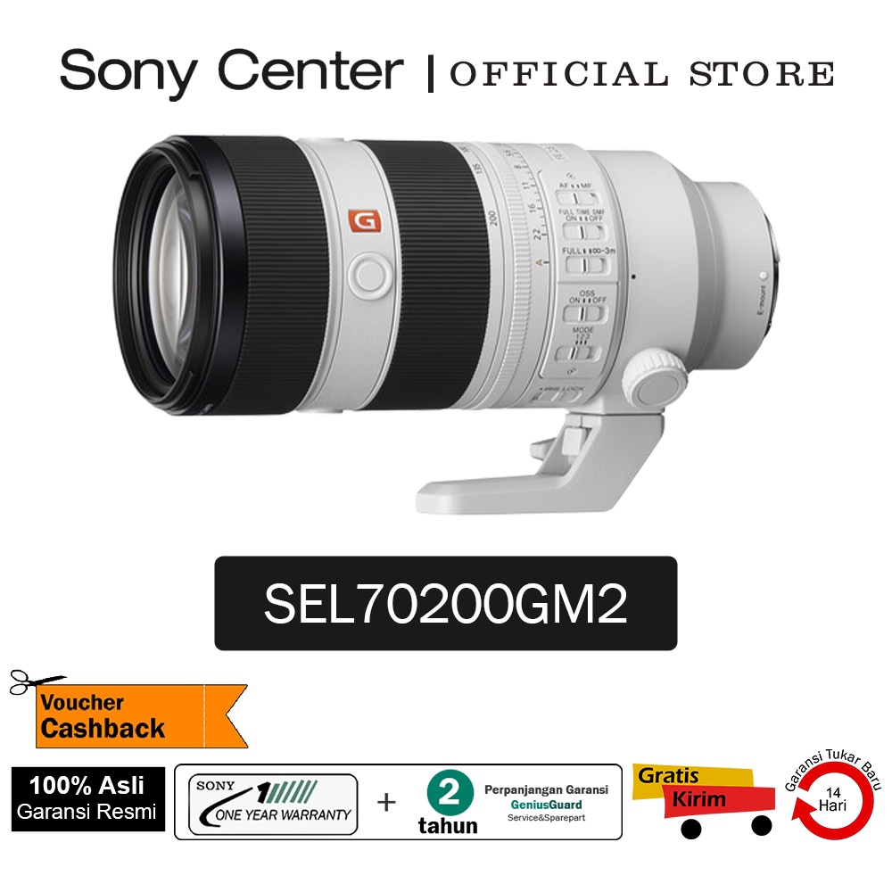SONY FE 70-200mm F2.8 GM OSS II / Lensa zoom telefoto Seri G Master Premium / Lensa Sony 70-200mm G 