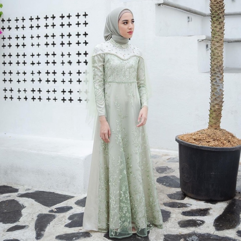 GAMIS TERLARIS BRUKAT NAMIRA / GAMIS FASHION REMAJA/GAMIS PESTA NIKAHAN SIZE M L XL