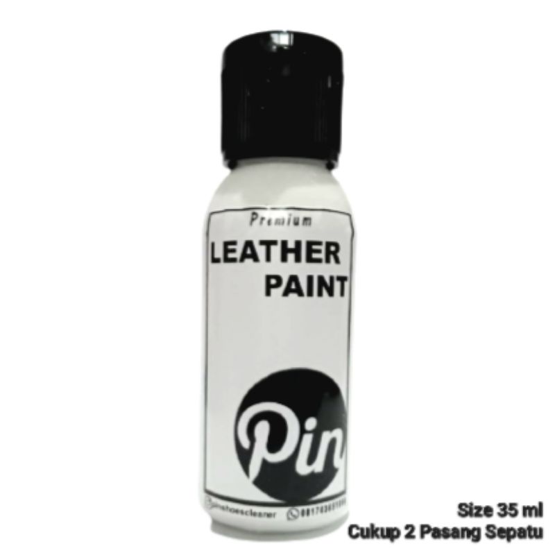 Pin Leather Paint - Cat Kulit Sepatu, Tas, Jaket, Jok, Sabuk, Sofa, Stap Jam