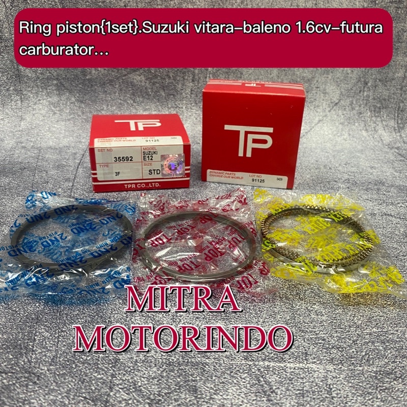 Ring piston-ring seher Suzuki baleno,futura carburator merk Tp 35592