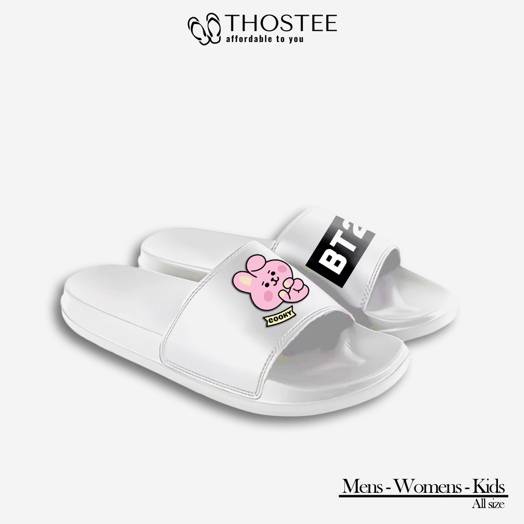 Sandal Slide White Phylon Design BT21 Cooky Special Edition AioOfficial