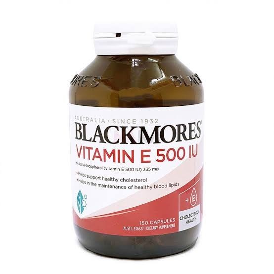 Blackmores Blackmore Vitamin E 500IU 500 IU Natural Cholesterol 150 capsules Suplemen Vitamin Obat K